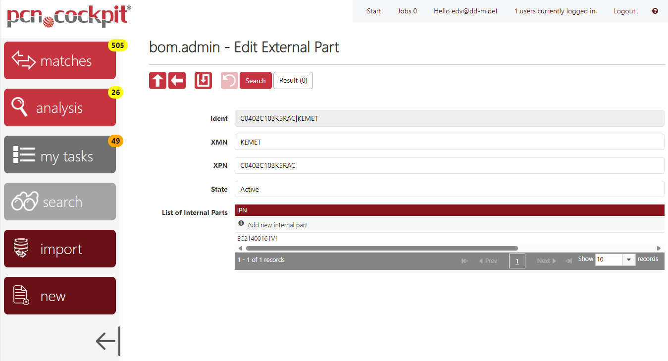 BOM-ExternalPart-Edit